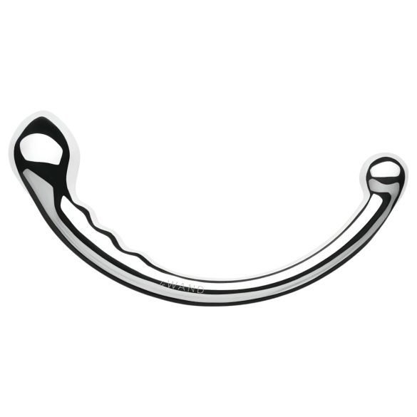 Le Wand - dvigubas dildo - nerūdijantis plienas - sidabrinis