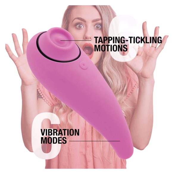 FEELZTOYS Femmegasm - klitorio vibratorius 2in1 - įkraunamas - rožinis