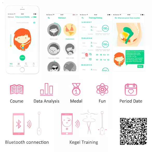 Magic Motion - vibruojantis geišos kamuoliukas - rožinis