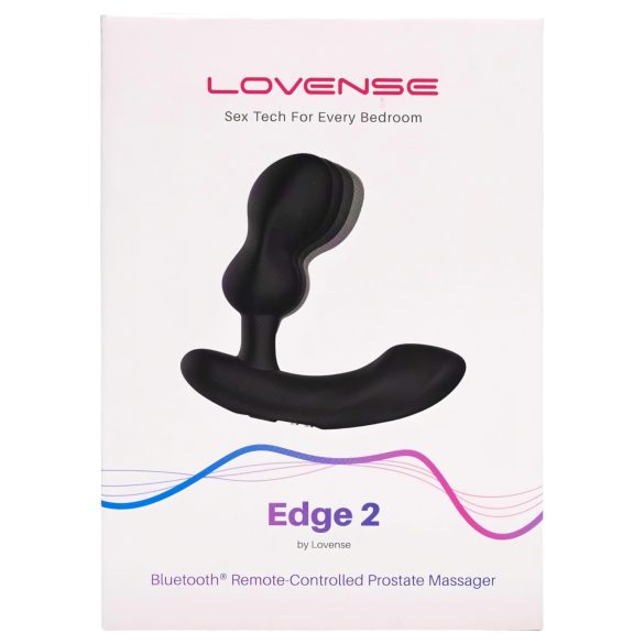LOVENSE Edge 2 - prostatos masažuoklis vibratorius - juodas