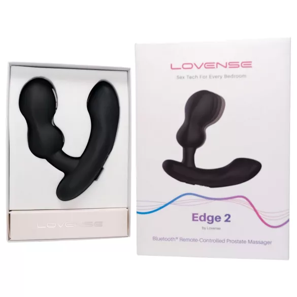 LOVENSE Edge 2 - prostatos masažuoklis vibratorius - juodas
