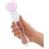 GLAS - permatoma širdelės stiklo dildo