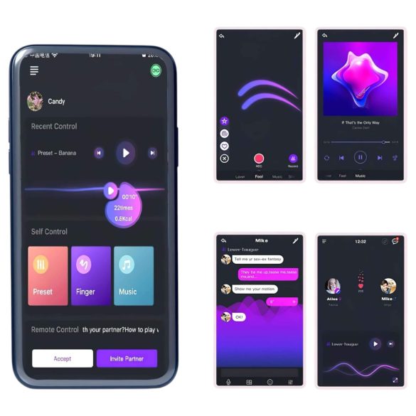 Magic Motion Rise - išmanus vibruojantis penio žiedas - juodas - įkraunamas