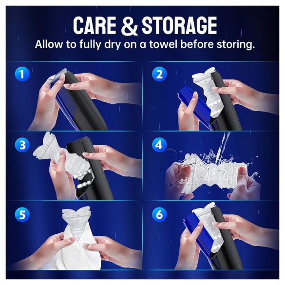 Magic Motion Xone - masturbatorius vyrams - išmanus, mėlynas