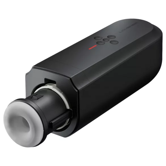 LOVENSE Solace - išmanus masturbatorius su judančia mova - juodas