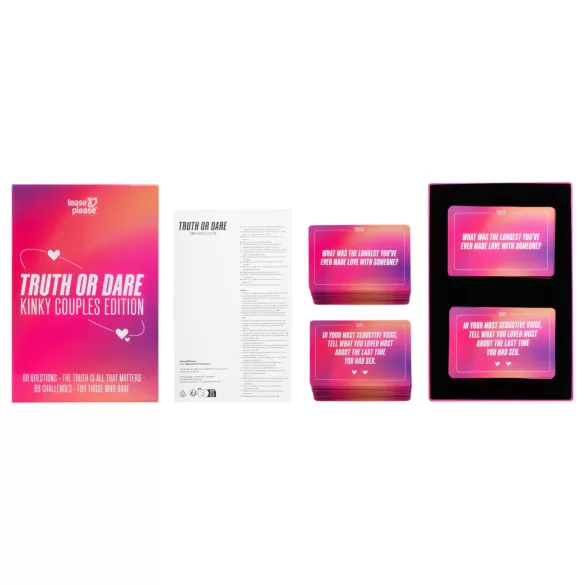 Tease&Please - porų žaidimas „Tiesa ar drąsa" - anglų kalba