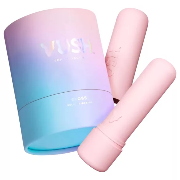 Vush Pop Gloss - mini vibratorius - įkraunamas, vandeniui atsparus - rožinis