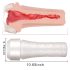 Tracy's Dog 3D Masturbator - tikroviškas lytinis žaislas dėkle (balta-natūrali)